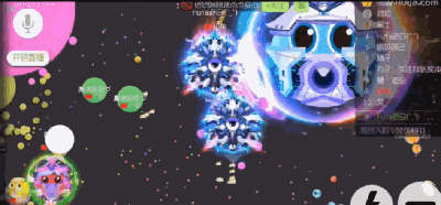 一起来看看球球大作战有技术的土豪操作秀表演